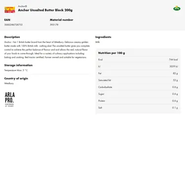 Download product information