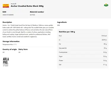 Download product information