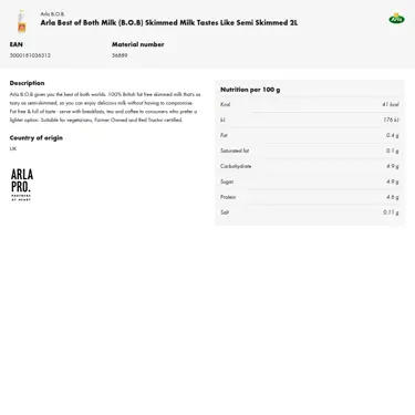 Download product information