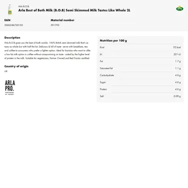 Download product information