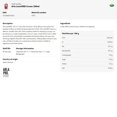 Download product information