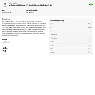 Download product information