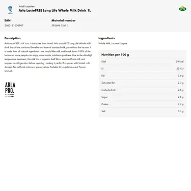 Download product information