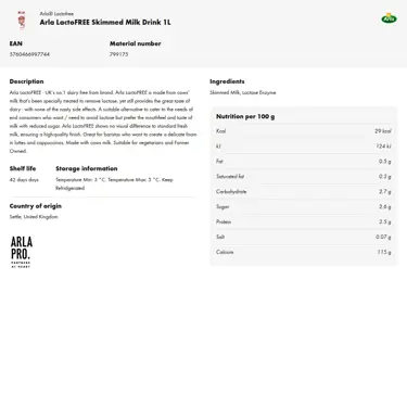 Download product information