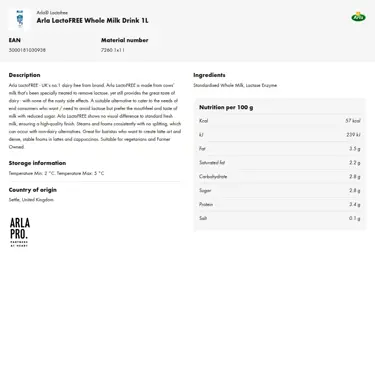 Download product information