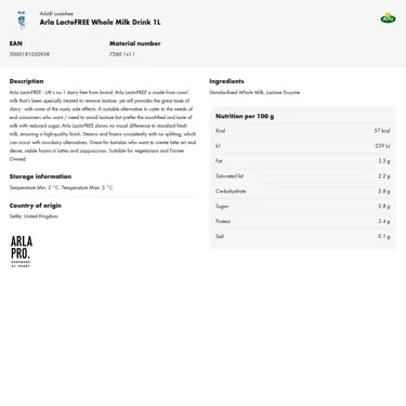 Download product information