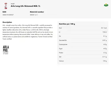 Download product information