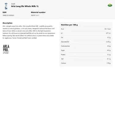 Download product information