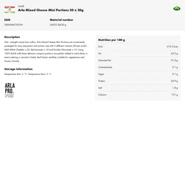 Download product information