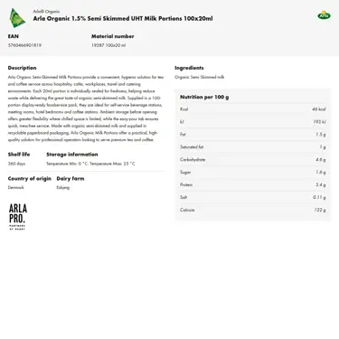 Download product information