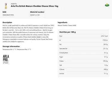 Download product information