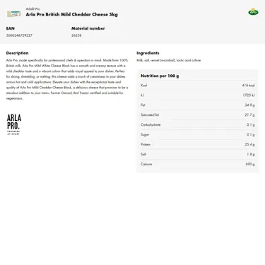 Download product information
