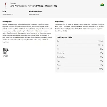 Download product information