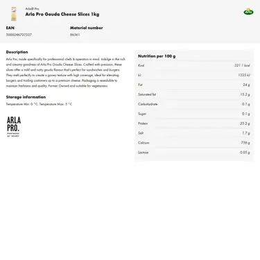 Download product information