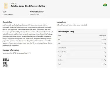 Download product information