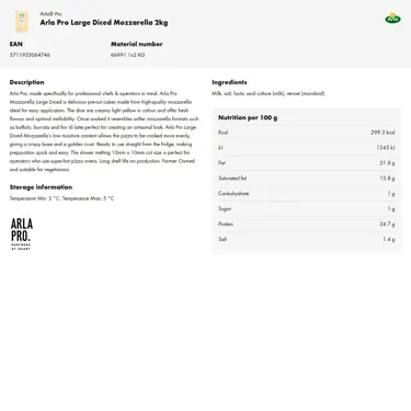 Download product information