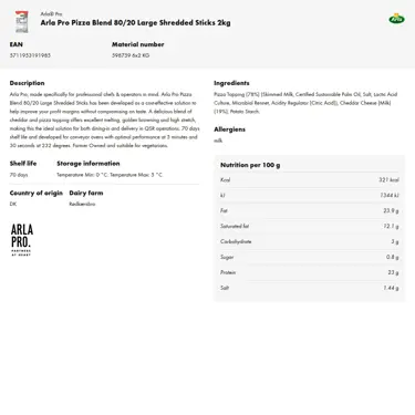 Download product information