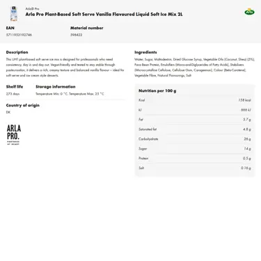 Download product information