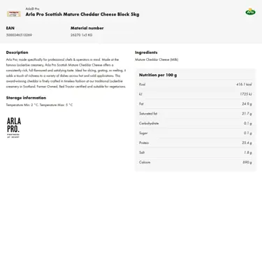 Download product information