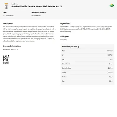 Download product information