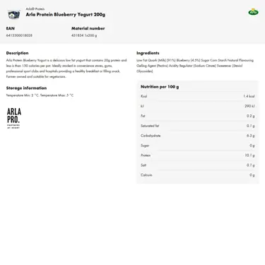 Download product information