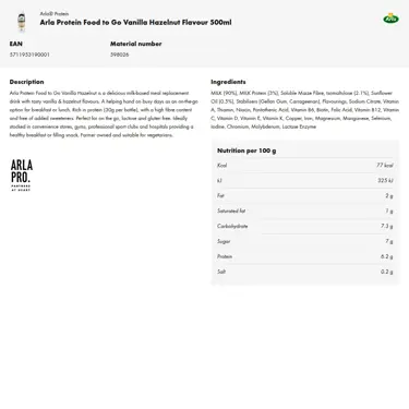 Download product information
