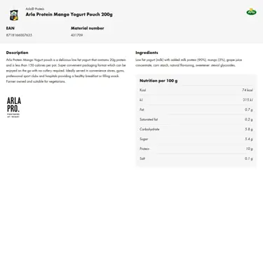 Download product information