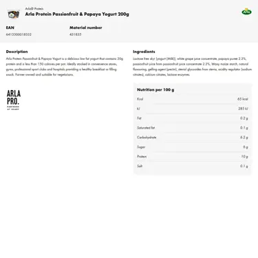 Download product information