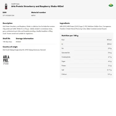 Download product information
