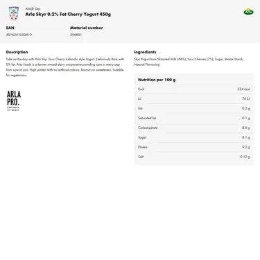 Download product information