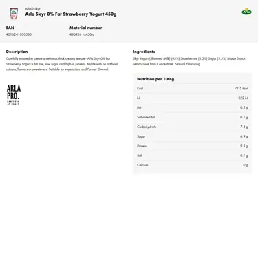 Download product information