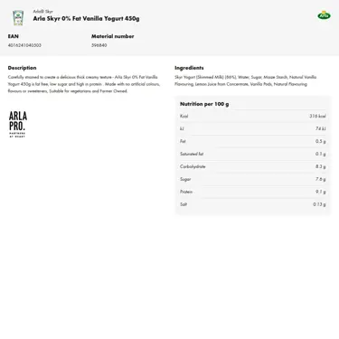 Download product information