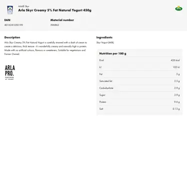 Download product information