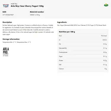 Download product information