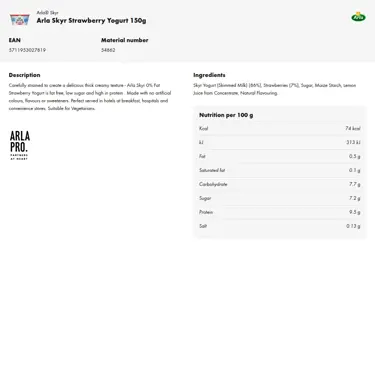 Download product information