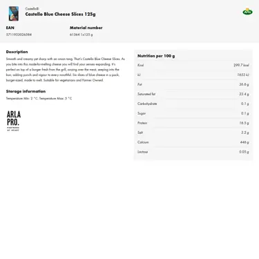 Download product information