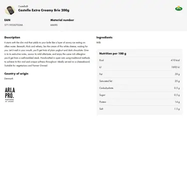 Download product information