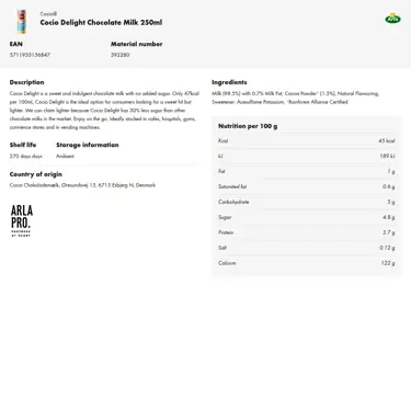 Download product information