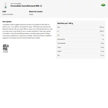 Download product information