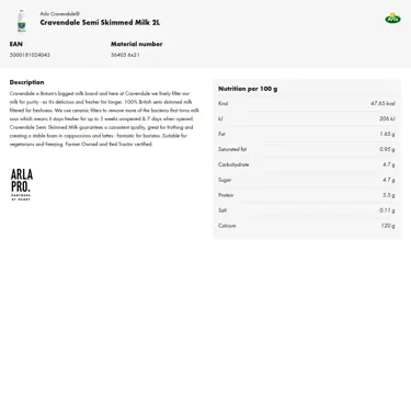 Download product information