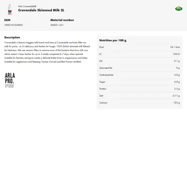 Download product information