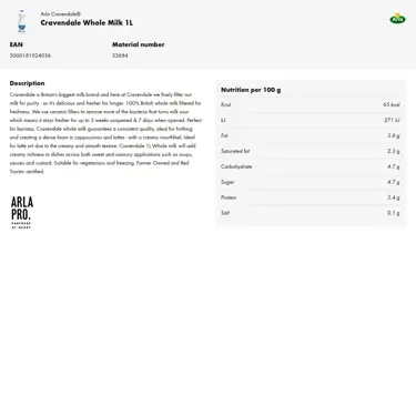 Download product information