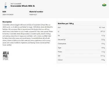 Download product information