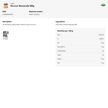 Download product information