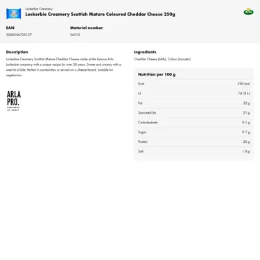 Download product information