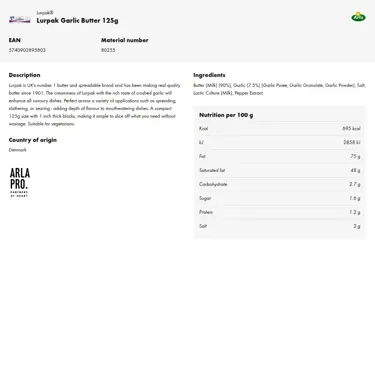 Download product information