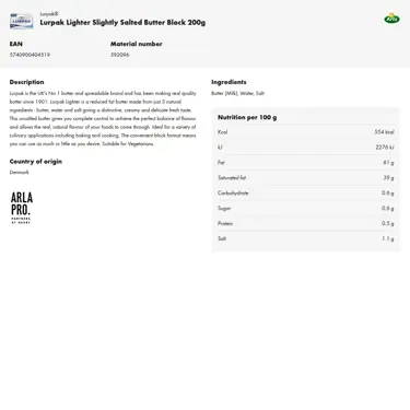 Download product information