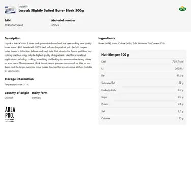 Download product information