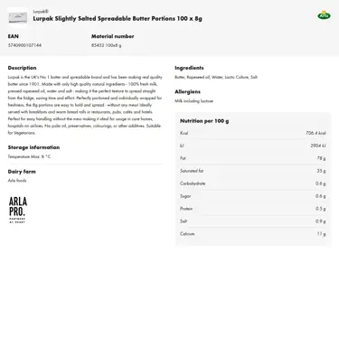 Download product information