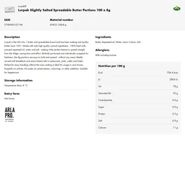 Download product information